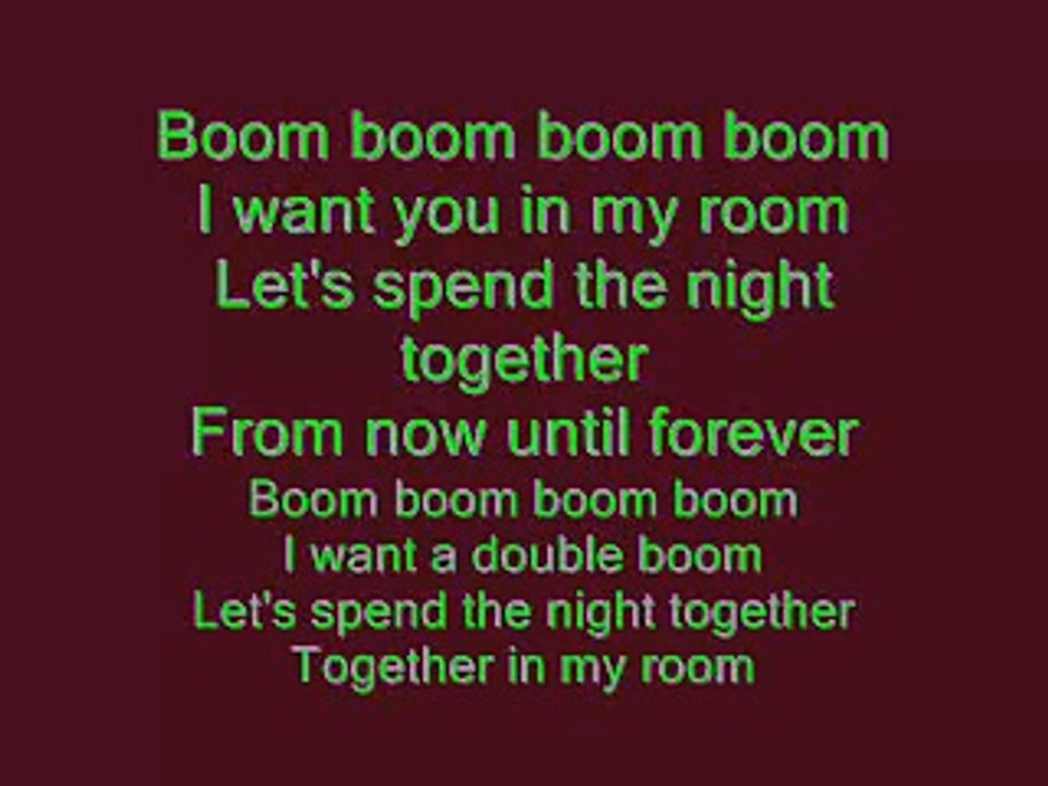 Vengaboys Boom Boom Boom Boom Lyrics