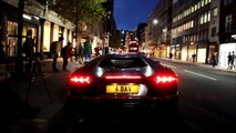 Lamborghini Aventador prend feu en plein Londres