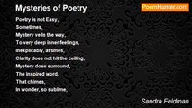 Sandra Feldman - Mysteries of Poetry
