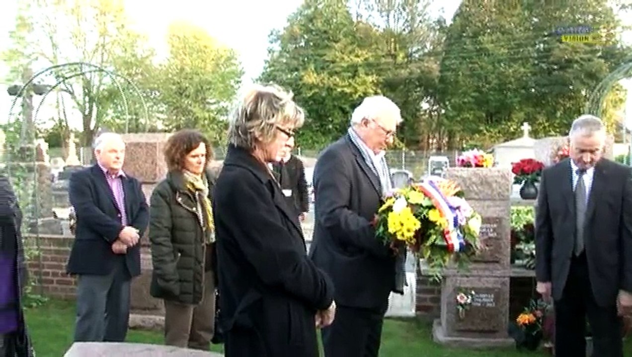 Visite des élus au cimetière du Cateau pour la Toussaint