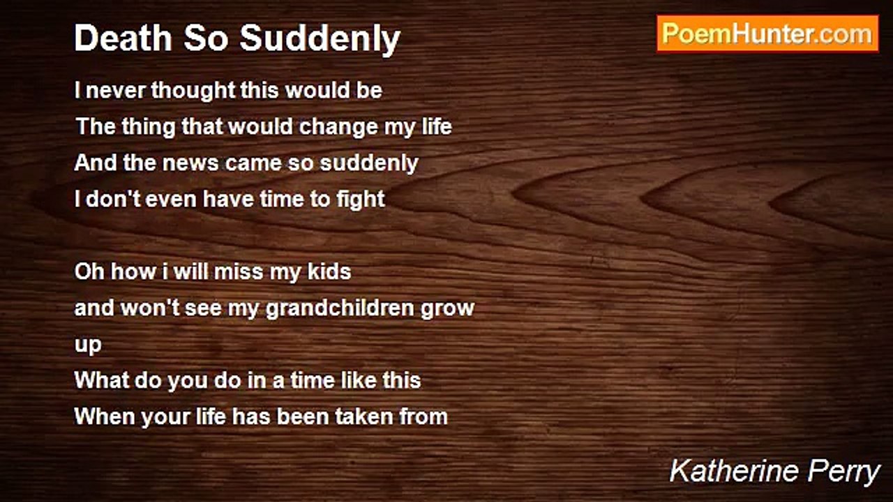 Katherine Perry - Death So Suddenly