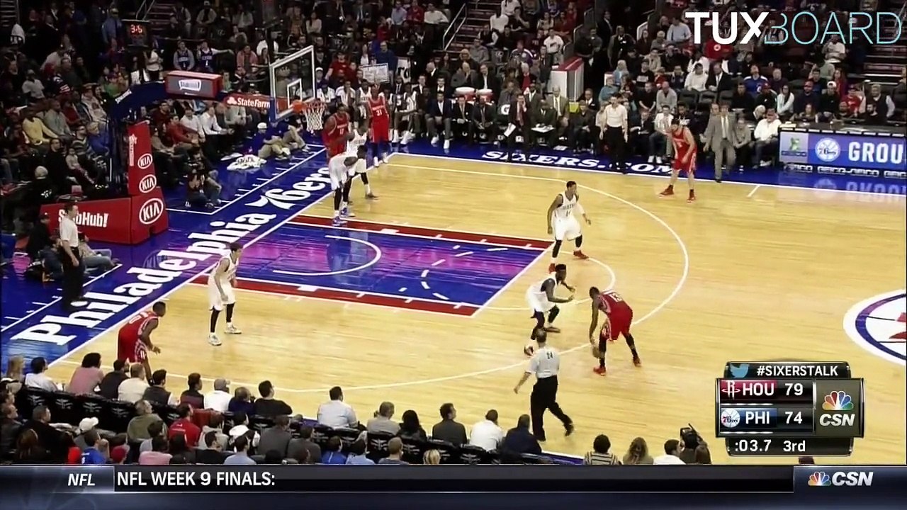 Le contre ENORME de Nerlens Noel sur James Harden