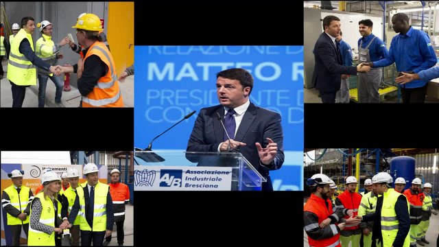 Brescia - Renzi in visita nelle fabbriche nella provincia (03.11.14)
