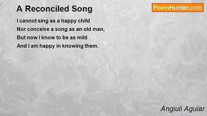 Angiuli Aguiar - A Reconciled Song