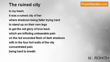 M.. ROHITH - The ruined city