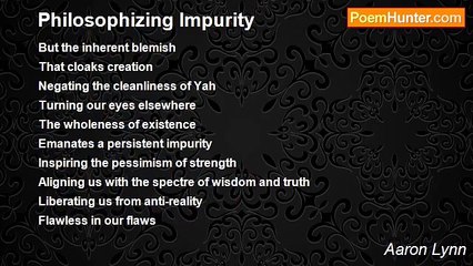 Aaron Lynn - Philosophizing Impurity