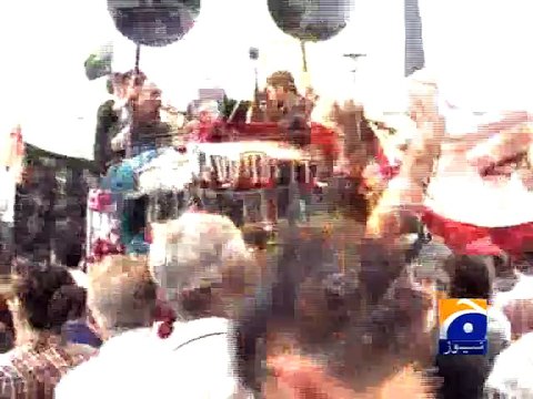 Karachi 10th Muharram Juloos-Geo Reports-04 Nov 2014