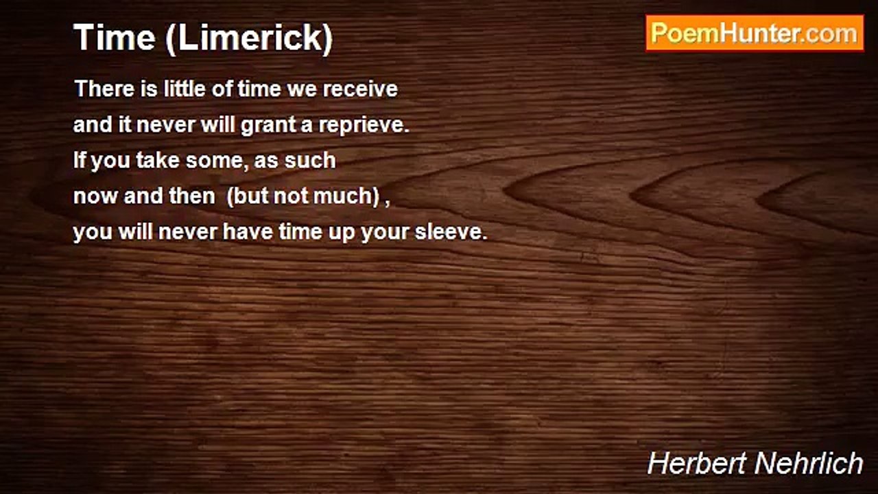 Herbert Nehrlich - Time (Limerick)