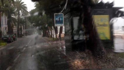 Gros orages à Cannes