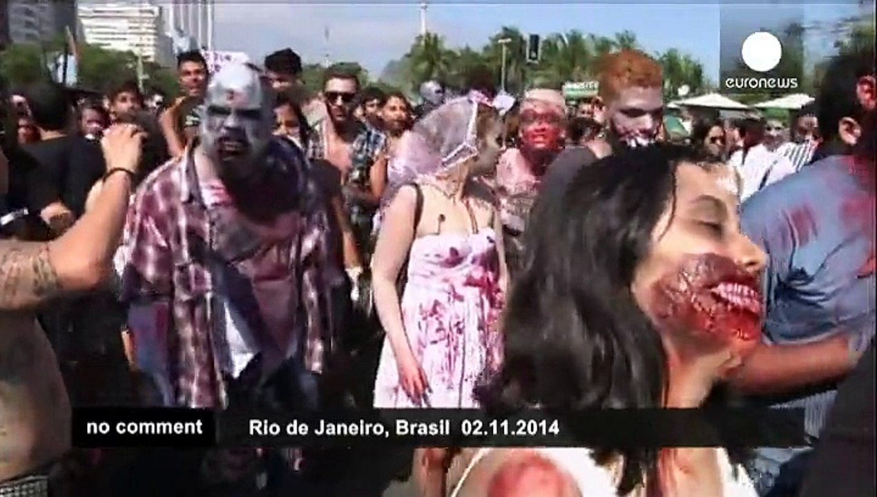 Zombies flood the streets of Rio de Janeiro