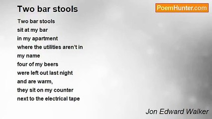 Jon Edward Walker - Two bar stools