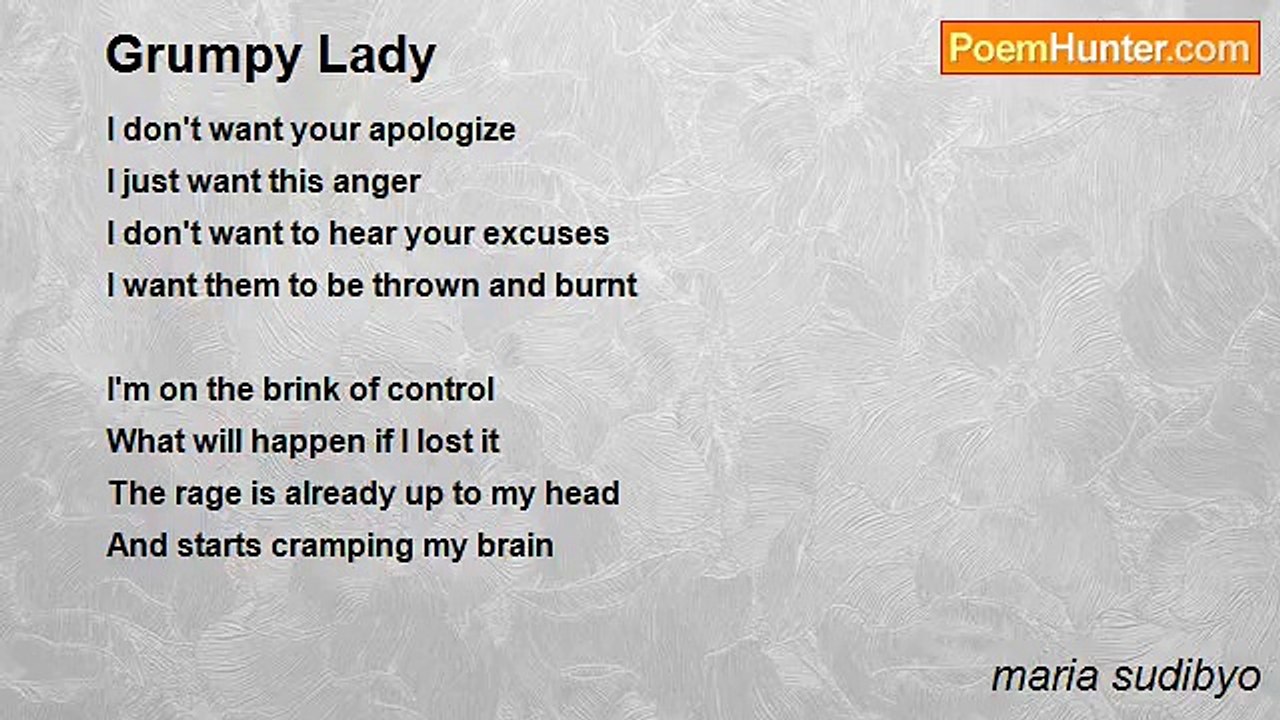 maria sudibyo - Grumpy Lady