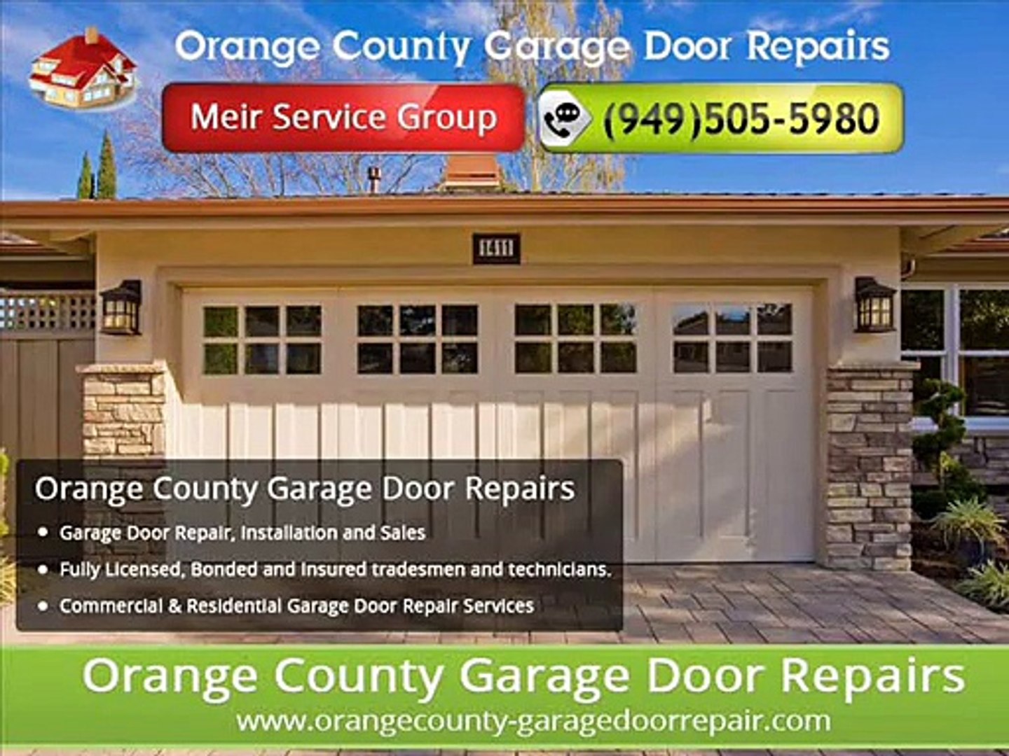 Orange County Garage Door Repair 949 505 5980
