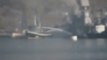 В Крыму начали гореть российские корабли.Горит БПК «Керчь». Севастополь
