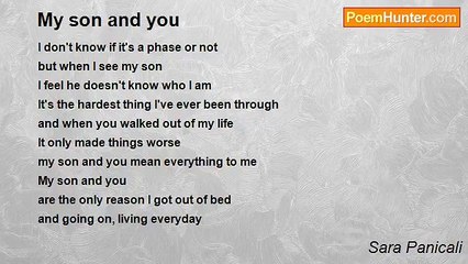 Sara Panicali - My son and you