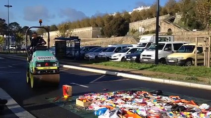 Destruction de 10 000 contrefaçons saisies en Bretagne