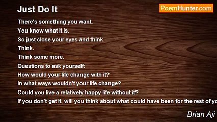 Brian Aji - Just Do It