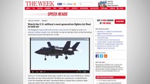 Footage Shows F-35B Fighter Jet Hovering In The Air