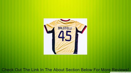 2013/2014 AC MILAN THIRD GOLD BALOTELLI 45 FOOTBALL SOCCER KIDS JERSEY (4-5 YEARS) Review