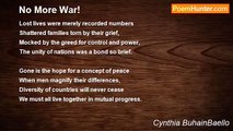 Cynthia BuhainBaello - No More War!