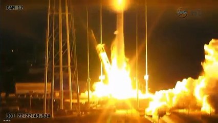 ---Antares rocket explosion full video