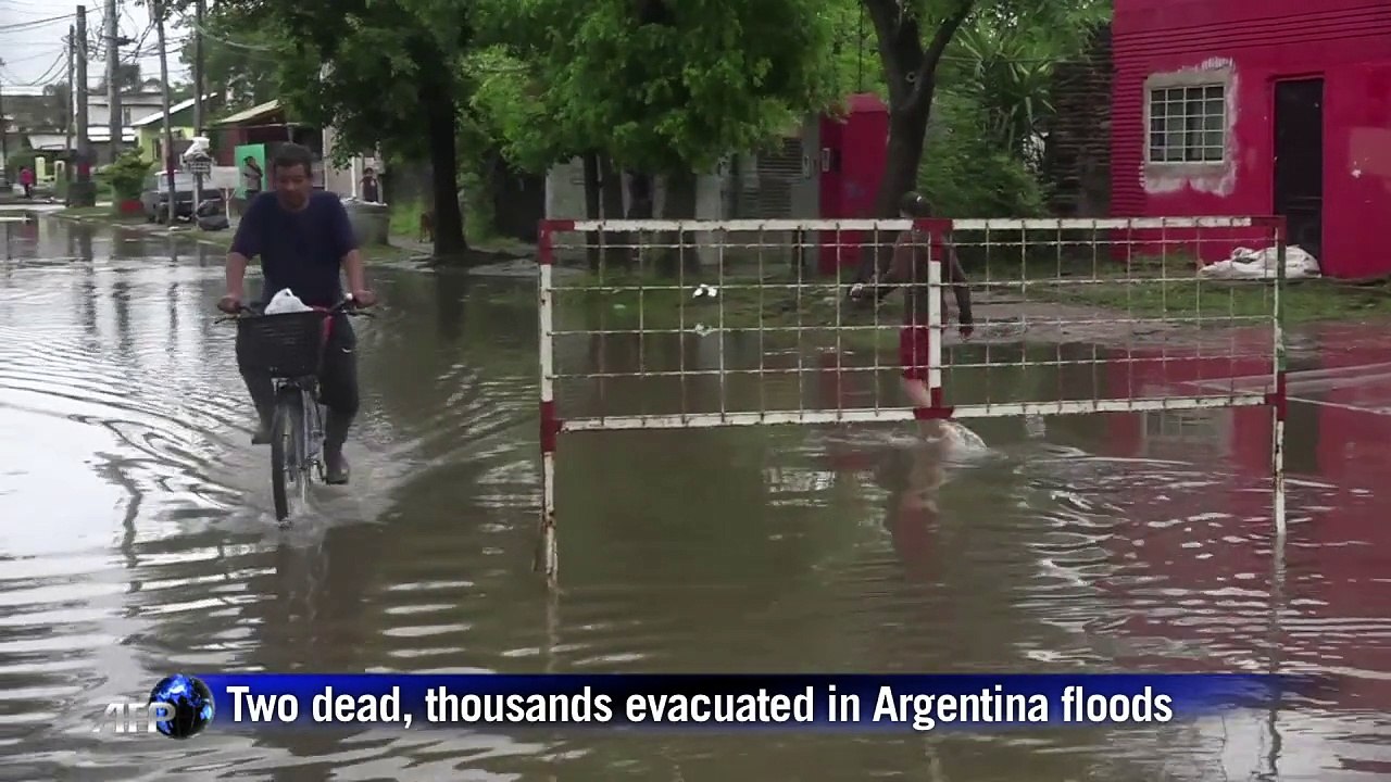Two dead, thousands evacuated in Argentina floods