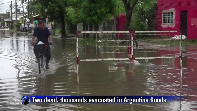 Two dead, thousands evacuated in Argentina floods