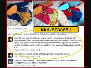 Panduan Menjahit Tudung Baju Kurung dan Jubah Abaya