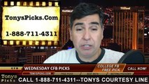 Wednesday Night College Football Free Picks Predictions Betting Odds Point Spread Preview 11-5-2014