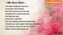 Ali Sabry - - -My Dear Dear- -