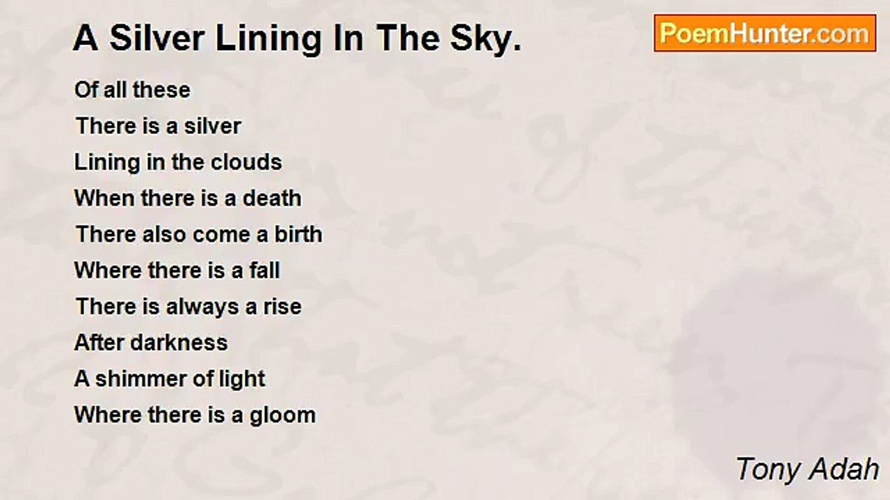 Tony Adah - A Silver Lining In The Sky.
