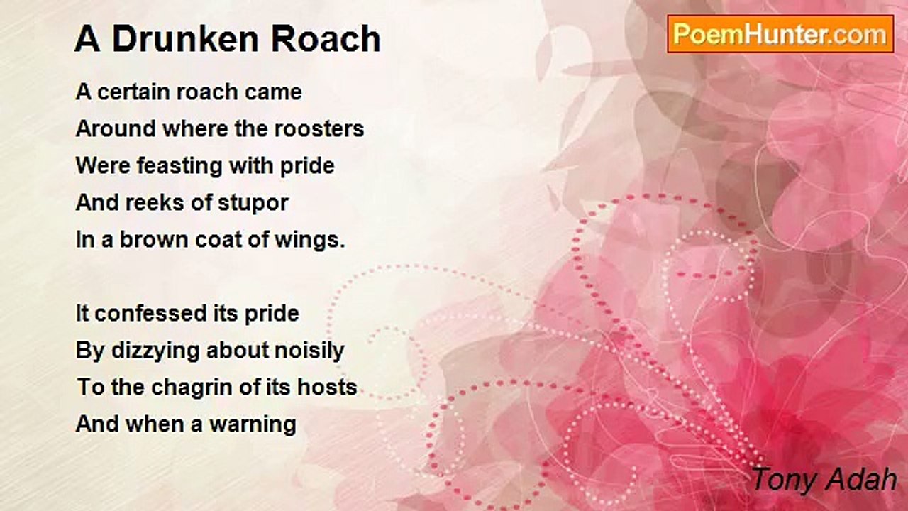 Tony Adah - A Drunken Roach