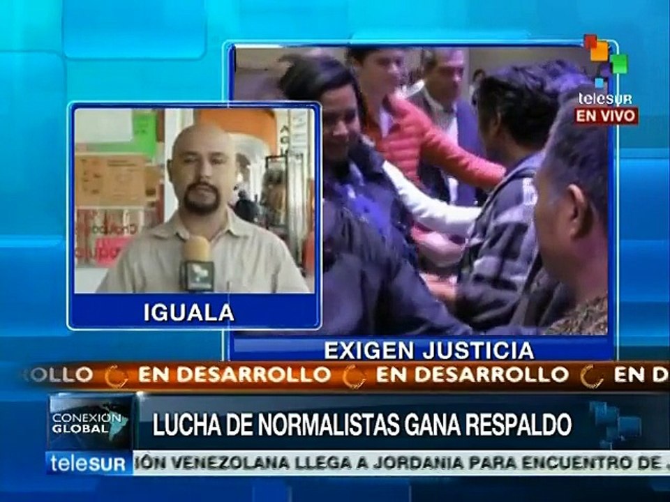 Mexico: students in Guerrero march in solidarity with Ayotzinapa