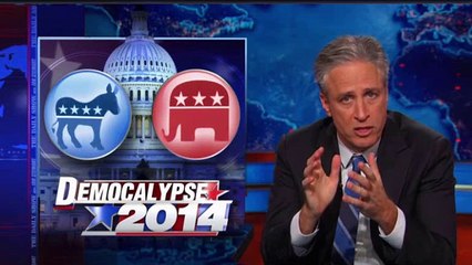 Jon Stewart skewers GOP election scary tactics & voter suppression