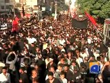 Karachi 10th Muharram Juloos Update-Geo Reports-04 Nov 2014