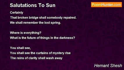 Hemant Shesh - Salutations To Sun