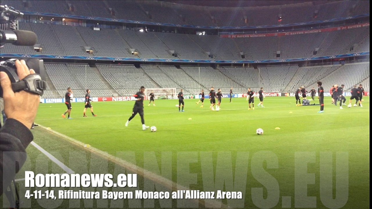 4-11-14, Rifinitura Bayern Monaco all'Allianz Arena
