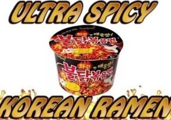 Mega Spicy Korean Ramen Challenge