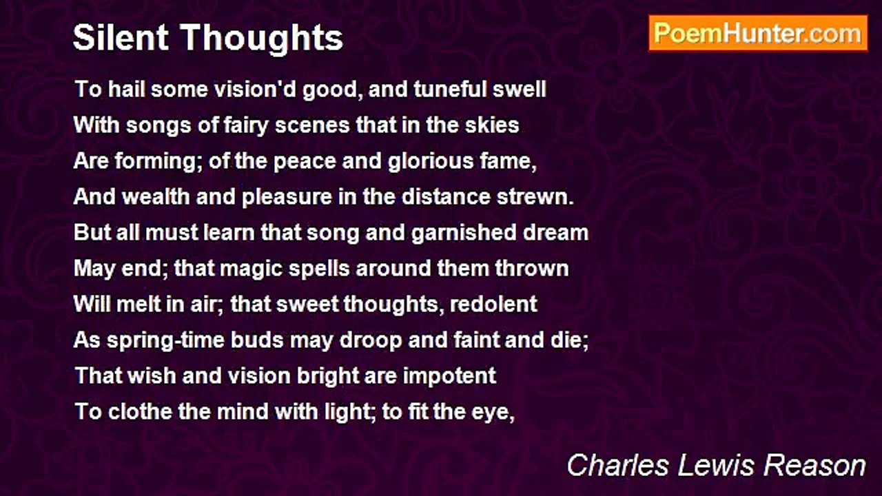 Charles Lewis Reason - Silent Thoughts