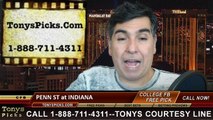 Indiana Hoosiers vs. Penn St Nittany Lions Free Pick Prediction NCAA College Football Odds Preview 11-8-2014
