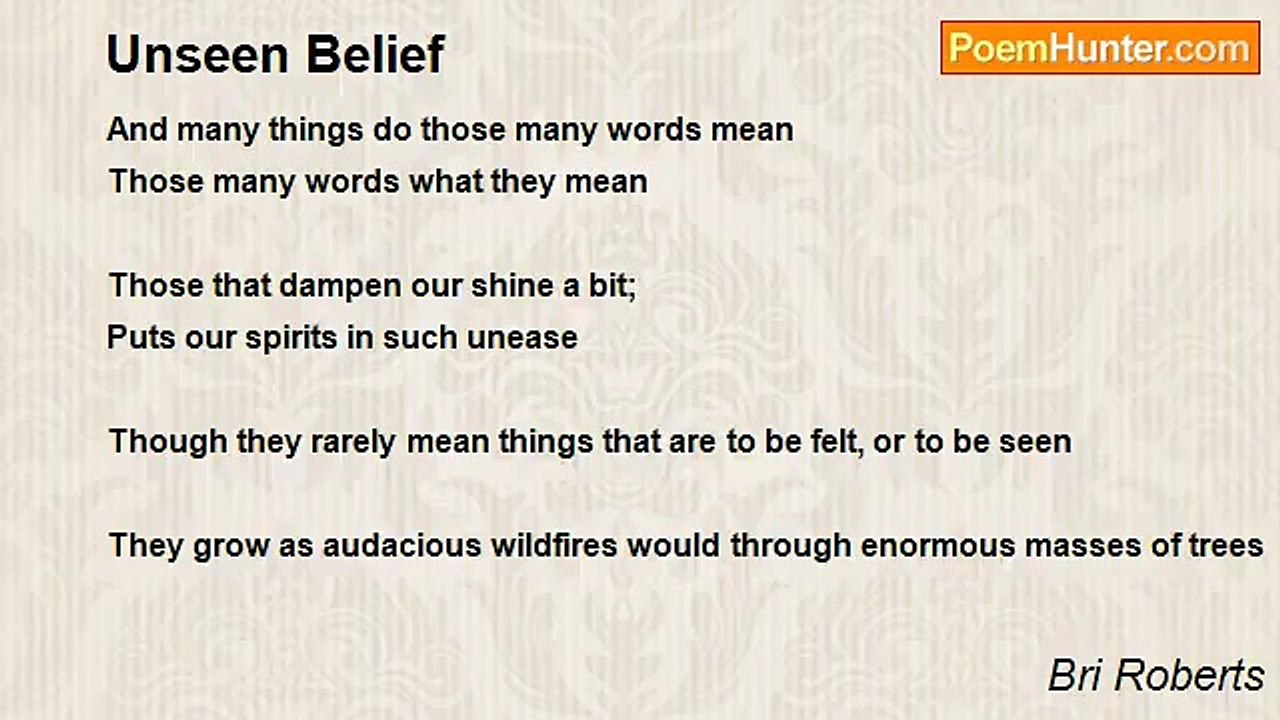 Bri Roberts - Unseen Belief
