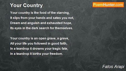 Fatos Arapi - Your Country