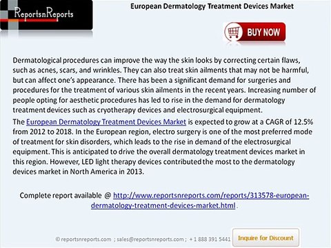 Overview of European Dermatology Treatment Devices Market Report