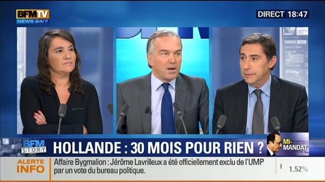 BFM Story: Mi-mandat de François Hollande: Il est lucide et incroyablement confiant , Laurent Neumann - 04/11