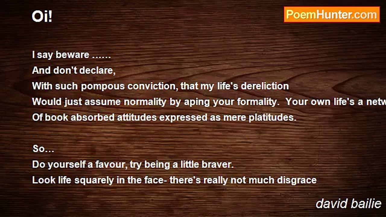 david bailie - Oi!