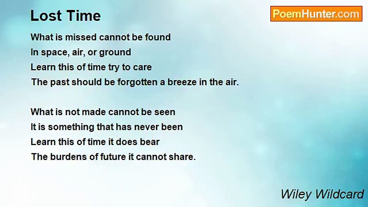 Wiley Wildcard - Lost Time