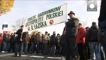 Rus ambargosu Polonyalı çiftçileri sokağa döktü