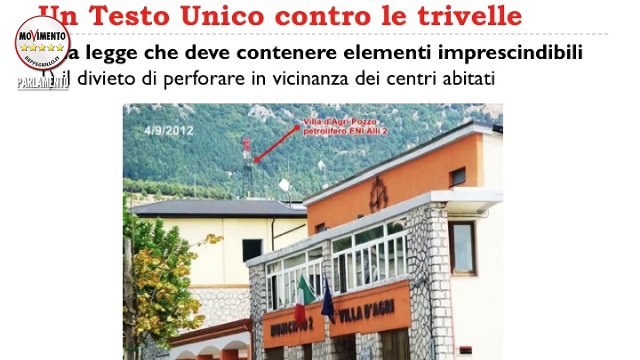 LEX: ddl tutela dagli effetti di estrazione di petrolio e gas - Vito Petrocelli - MoVimento 5 Stelle