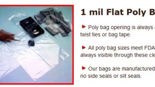 Flat Poly Bags - Acid Free and Archival Safe