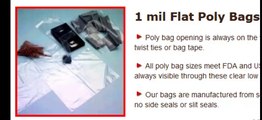 Flat Poly Bags - Acid Free and Archival Safe